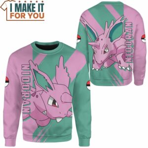 Pokemon Nidoran Sweashirt Best Gift Ideas for Pokemon Lover 2