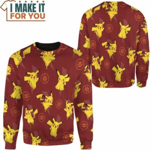 Pokemon Pikachu 3D Sweashirt Pokemon Gifts for Men 2