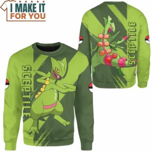 Pokemon Sceptile Sweashirt Best Gift Ideas for Pokemon Lover 2