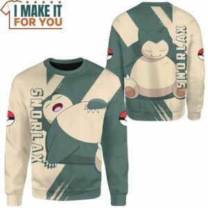 Pokemon Snorlax Sweatshirt Apparel Best Gifts for Pokemon Fans of All Ages 2