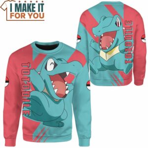 Pokemon Totodile Sweashirt Best Gift Ideas for Pokemon Lover 2