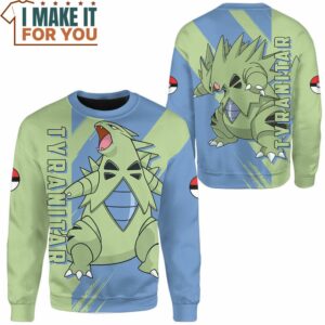 Pokemon Tyranitar Sweashirt Best Gift Ideas for Pokemon Lover 2
