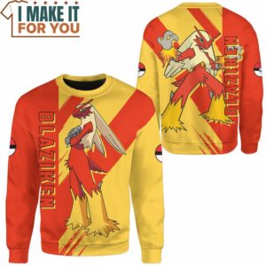 Pokemon Blaziken Sweatshirt Unique Pokemon Gifts for Adults 2