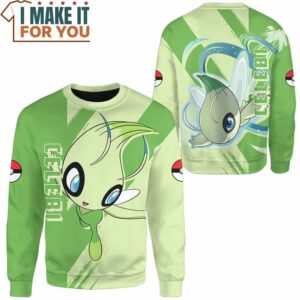 Pokemon Celebi Sweatshirt Apparel Affordable Pokemon Gifts for Adults and Kids 2