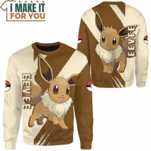 Pokemon Eevee Hoodie Sweatshirt Best Pokemon Gifts for Your Loved Ones 2