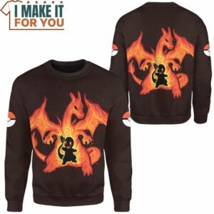 Pokemon Evolve Charmander within Charizard Sweatshirt Exciting Pokemon Gift Ideas 2