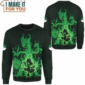 Pokemon Evolve Treecko within Sceptile Sweatshirt Exciting Pokemon Gift Ideas 2