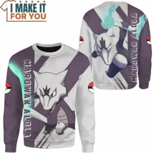 Pokemon Marowak Alola Sweatshirt Top Pokemon Gifts for Adults 2