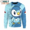 Pokemon Piplup Sweatshirt, Top Pokemon Gifts for Adults