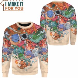 Pokemon Old School Sweatshirt Top Pokemon Gifts for Adults 2