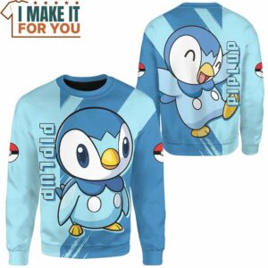 Pokemon Piplup Sweatshirt Top Pokemon Gifts for Adults 2