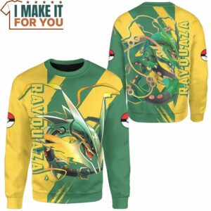 Pokemon Rayquaza Hoodie Sweatshirt Best Gift Ideas for Pokemon Lover 2