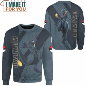 Pokemon Shadow Mewtwo Hoodie Sweatshirt Best Gift Ideas for Pokemon Lover 2