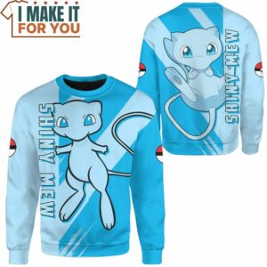 Pokemon Shiny Mew Sweatshirt Best Gift Ideas for Pokemon Lover 2