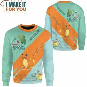 Pokemon Starter Sweatshirt Best Gift Ideas for Pokemon Lover 2