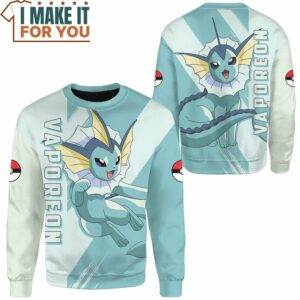 Pokemon Vaporeon Sweatshirt Best Gift Ideas for Pokemon Lover 2