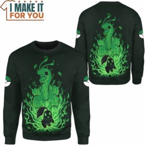 Pokemon Evolve Chikorita within Meganium Sweatshirt Gifts for Pokemon Lovers 2