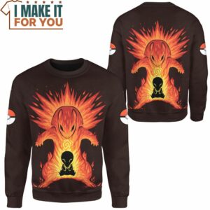 Pokemon Evolve Cyndaquil within Typhlosion Sweatshirt Gifts for Pokemon Lovers 2