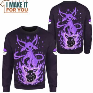 Pokemon Evolve Espeon Sweatshirt Gifts for Pokemon Lovers 2