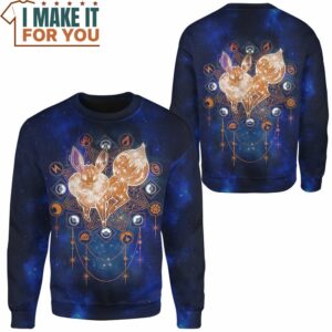 Pokemon Galaxy Eevee Sweatshirt Amazing Presents for Pokemon Fans of All Ages 2