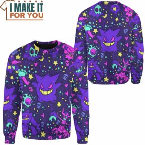 Pokemon Ghost Hoodie Sweatshirt Amazing Presents for Pokemon Fans of All Ages 2