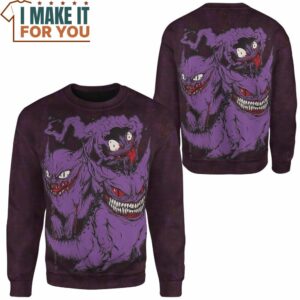 Pokemon Gengar Sweatshirt Amazing Presents for Pokemon Fans of All Ages 2