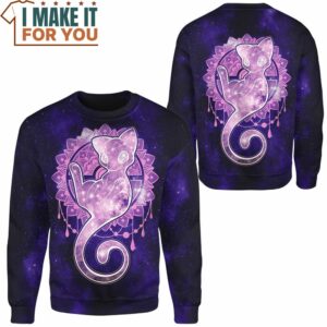 Pokemon Mew Starry Sky of Creation Sweatshirt Cool Pokemon Gifts for Fans 2