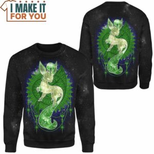 Pokemon Leafeon Starry Sweatshirt Cool Pokemon Gifts for Fans 2