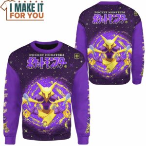 Pokemon Alakazam Pixel Hoodie Sweatshirt Unique Pokemon Gifts 2
