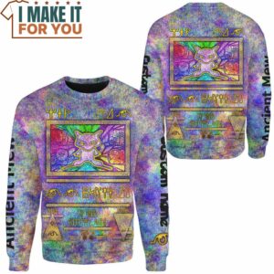 Pokemon Ancient Mew Holo Custom Name Sweatshirt Perfect Present for Pokemon Fans 2