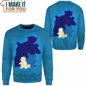 Pokemon Blastoise Classic Sweatshirt Top Pokemon Gifts for Adults 2