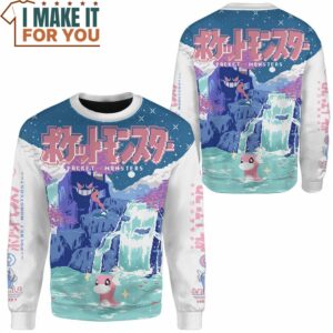 Pokemon Dratini Pixel Sweatshirt Unique Presents for the Stylish Pokemon Lover 2