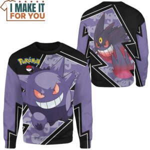 Pokemon Gengar Classic Sweatshirt Best Pokemon Gifts for Adults 2