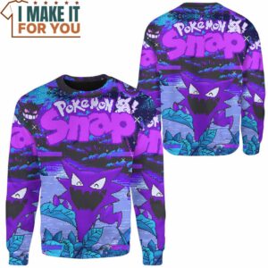 Pokemon Haunter Ghost Pixel Sweatshirt Perfect Present for Pokemon Fans 2