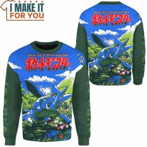 Pokemon Heracross Bug Pixel Sweatshirt Perfect Present for Pokemon Fans 2