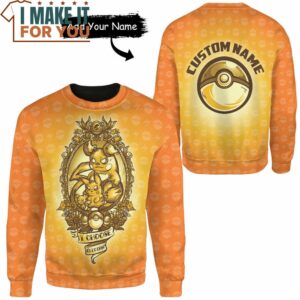 Pokemon I Choose Electric Custom Name Sweatshirt Exciting Pokemon Gift Ideas 2