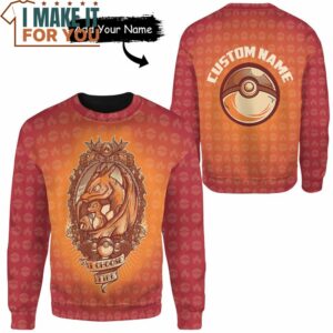 Pokemon I Choose Fire Custom Name Sweatshirt Best Pokemon Gifts for Your Loved Ones 2