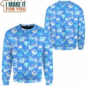 Pokemon Ice Seamless Pattern Sweatshirt Best Gift Ideas for Pokemon Lover 2