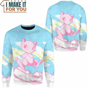 Pokemon Mew Pixel Classic Sweatshirt Best Pokemon Gifts 2