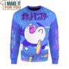 Pokemon Piplup Pixel Christmas Sweatshirt, Ultimate Gift for Male Pokemon Fan