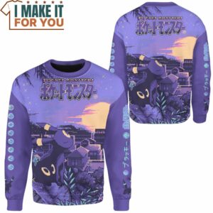 Pokemon Umbreon Pixel Christmas Sweatshirt Amazing Presents for Pokemon Fans 2