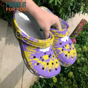 Drifloon Face Tie Dye Classic Clogs Unique Pokemon Gifts 2