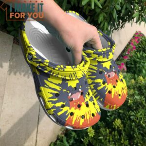 Garchomp Face Tie Dye Classic Clogs Exciting Pokemon Gift Ideas 2