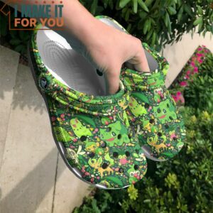 Grass Pokemon Type Pattern Classic Clogs Exciting Pokemon Gift Ideas 2
