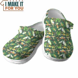 Pokemon Bug Type Seamless Pattern Classic Clogs Unique Pokemon Gifts 2