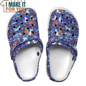 Pokemon Dragon Type Seamless Pattern Classic Clogs Unique Pokemon Gifts 2