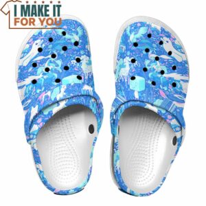 Pokemon Ice Seamless Pattern Classic Clogs Unique Pokemon Gifts 2