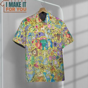 Pokemon All Kind Hawaiian Button Shirt, Unique Pokemon Gifts 2