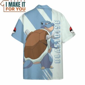 Pokemon Blastoise Hawaiian Button Shirt Best Pokemon Gifts for Your Loved Ones 4