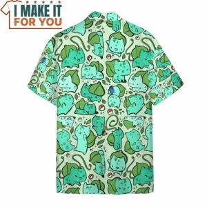 Pokemon Bulbasaur Funny Hawaiian Button Shirt Best Gift Ideas for the Ultimate Pokemon Lover 4